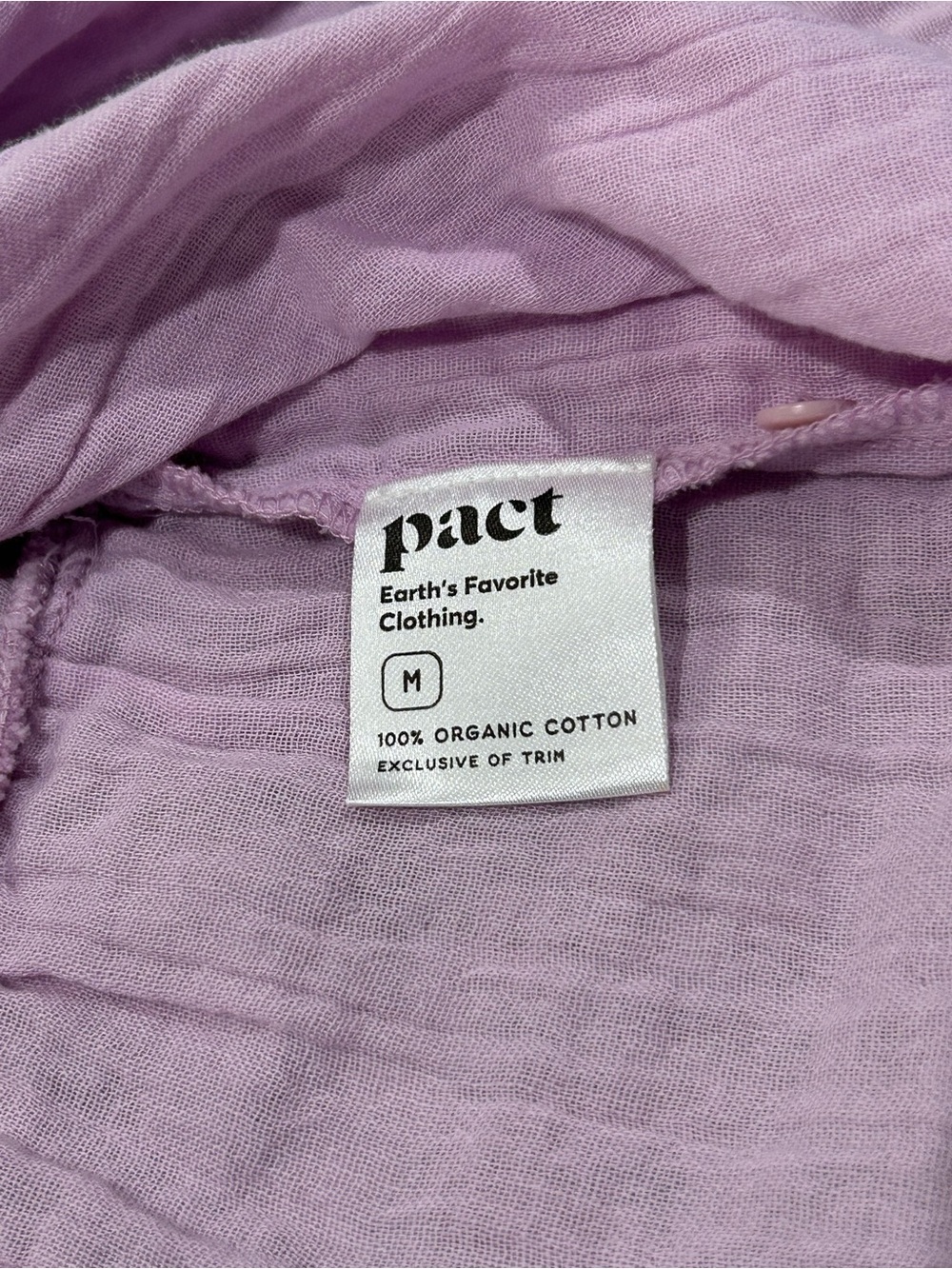 Pact Midi Dress Sz M Tiered Button-Front Flowy Organic Cotton Cottagecore Boho - Picture 11 of 14
